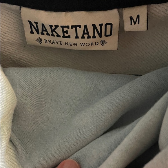 Naketano Medium Hoodie Gray Blue and Navy - Picture 4 of 4